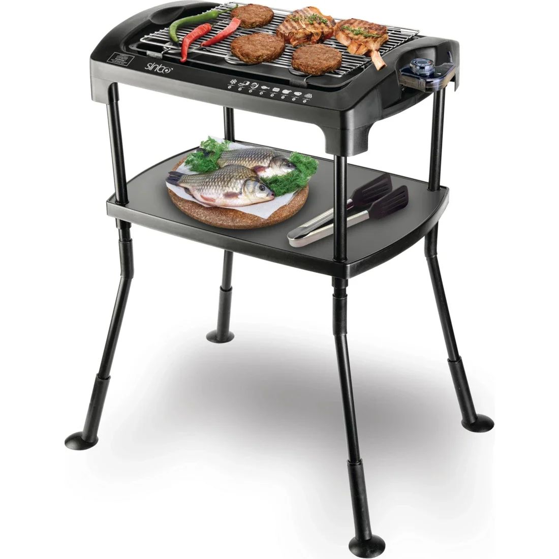

Sinbo Electric Stand Grille BBQ Barbeku Small Portable Folding Barbecue Charcoal Grill Easy Assemble and Remove Barbec