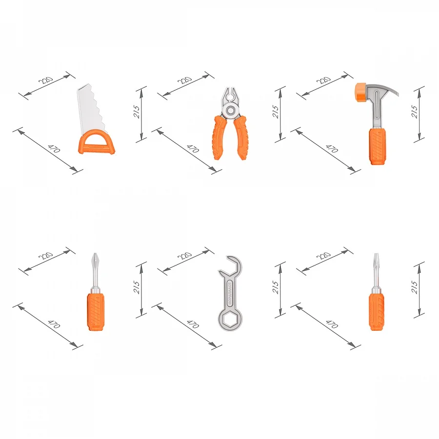 Набор инструментов для мальчиков в чемоданчике детские пластиковые инструменты