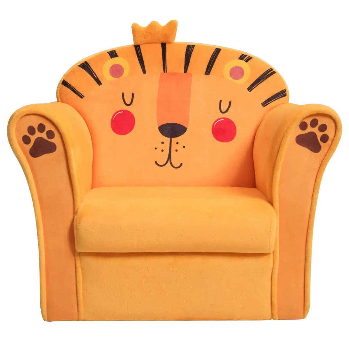 Kids Lion Sofa Children Armrest Couch Upholstered Chair Toddler Furniture Gift  HW65435