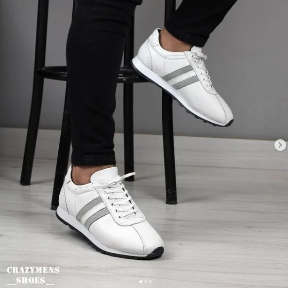 

Trend 2021 teenage casual shoes Boy fashion walking shoes men genuine leather men designer shoes luxury brand male aya
