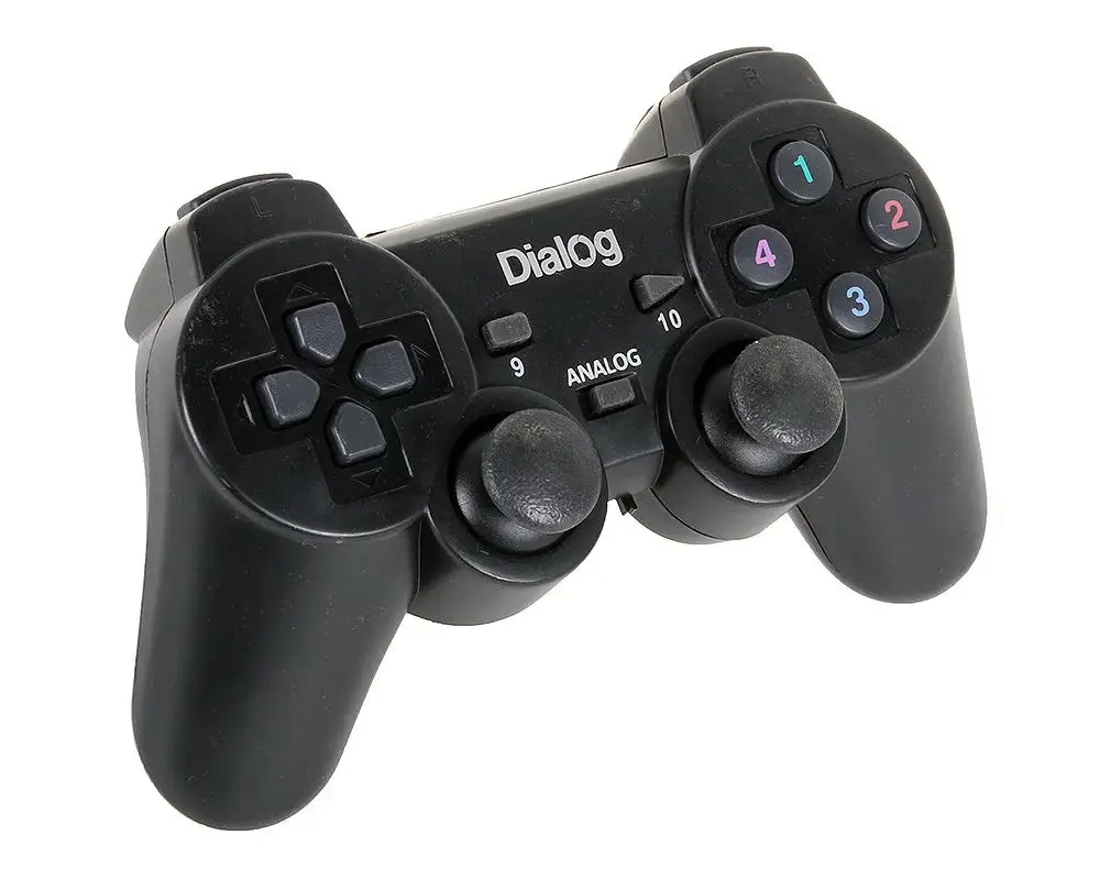 Геймпад беспроводной DIALOG Action GP-A11RF 2.4G вибрация 12 кнопок USB | Электроника