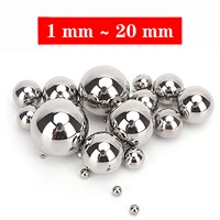 1200pcs dia 1mm20mm 304 stainless steel beads ball high standard precision bearings roller beads smooth solid ball slingshot