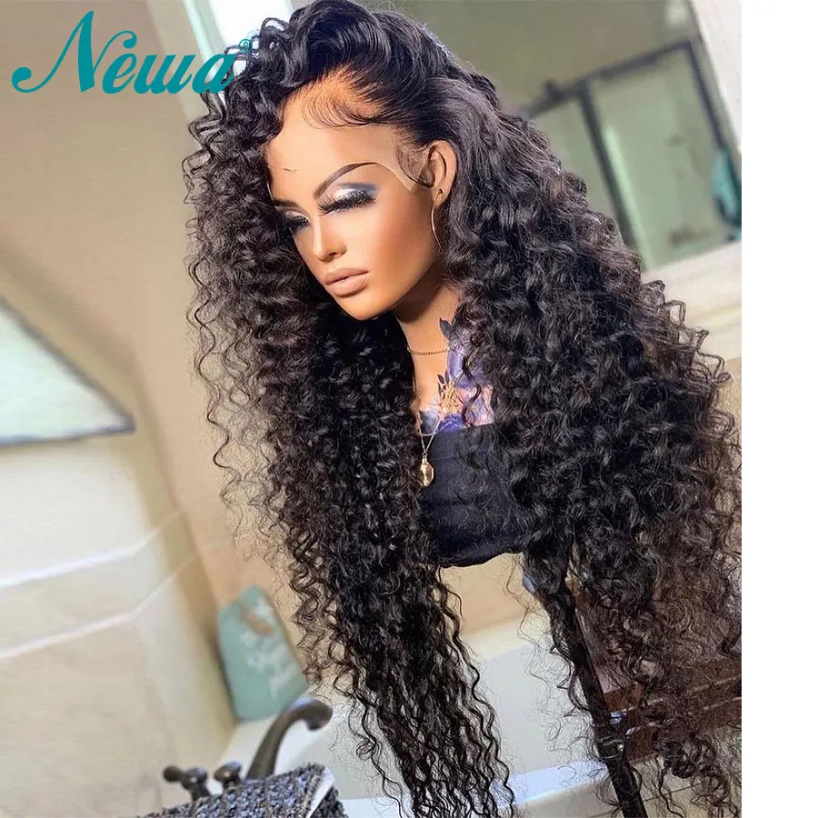 

Curly Lace Front Human Hair Wigs Pre Plucked 13x6 Transparent Lace Frontal Wig 4x4 Closure Wig Peruvian Hair Wigs For Women