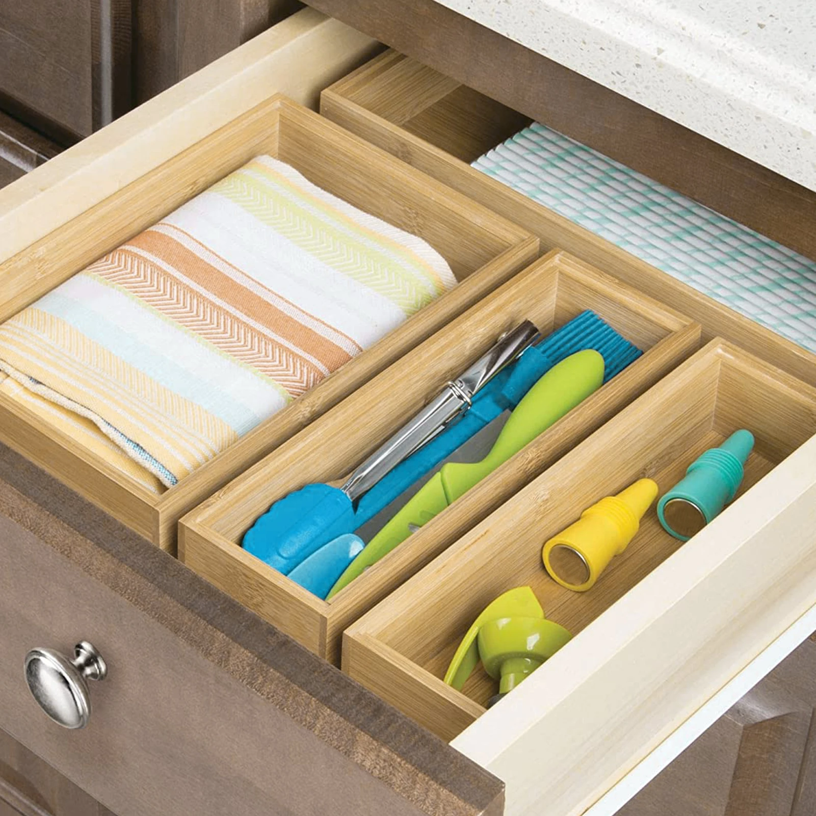 

Japan Style Tableware Storage Box Wooden Drawer Knife Fork Spoon Chopsticks Storage Box Cutlery Box for Home Restaurant Picnic