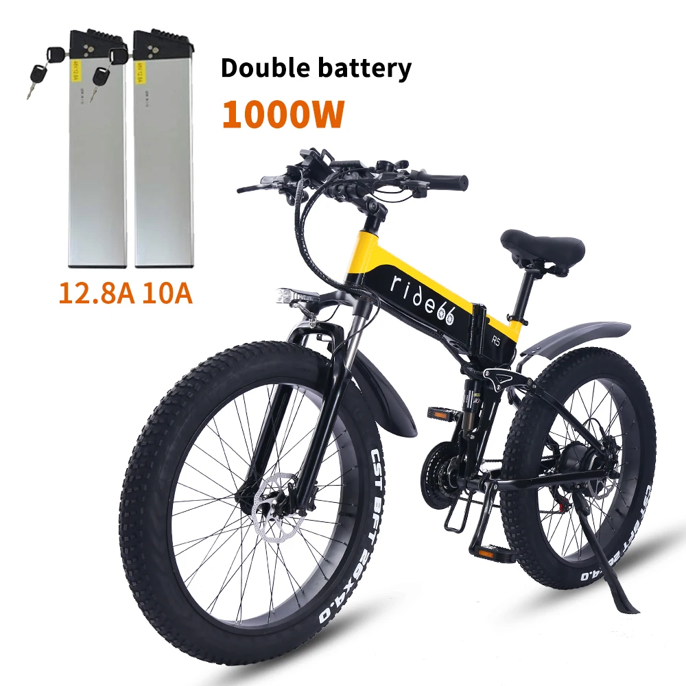 Kaufen Elektrische Bike 1000W 48V 12,8 A Berg E Fahrrad Fett Reifen 21 Geschwindigkeit Ebike Erwachsene Herren 26 Zoll Aluminium Rahmen R5