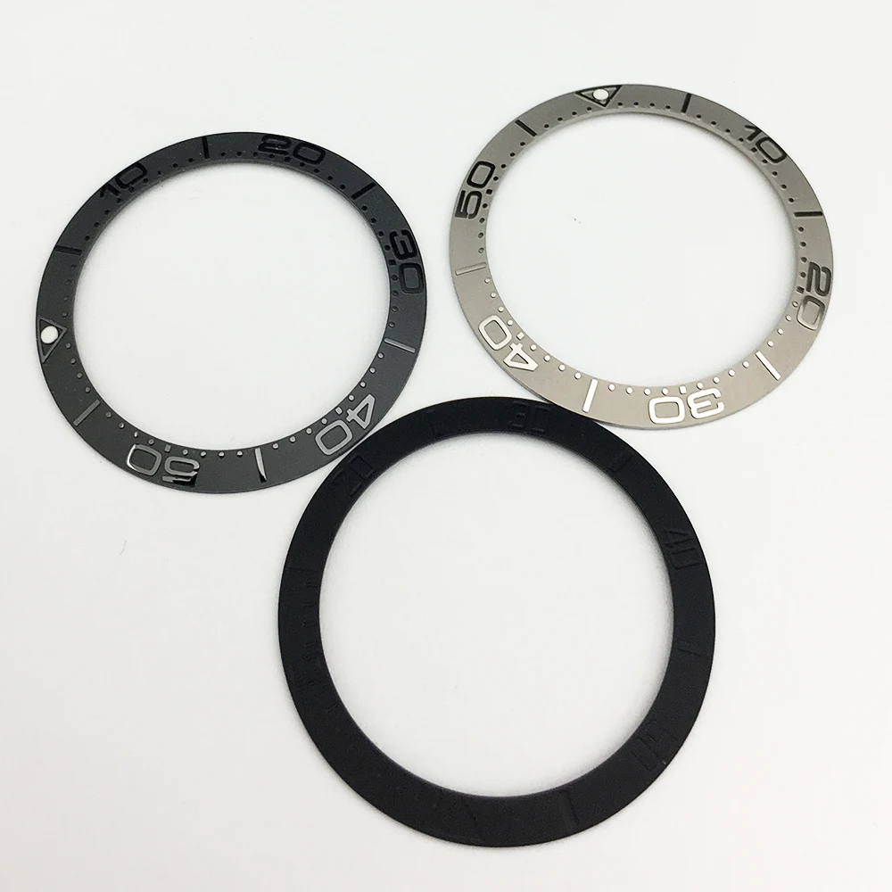 

Watch Retrofit Accessories 38mm Ceramic Sterile Dial Top Engraved Silver/Black Insert Ring Inner Diameter 30.5mm For 40mm Automa