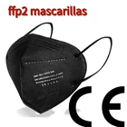 Маска черная ffp2mask fpp2, 5 слоев, 100 шт.