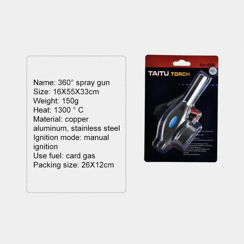 Металл пламени пистолет газовый фонарь удар Пособия по кулинарии AutoIgnition