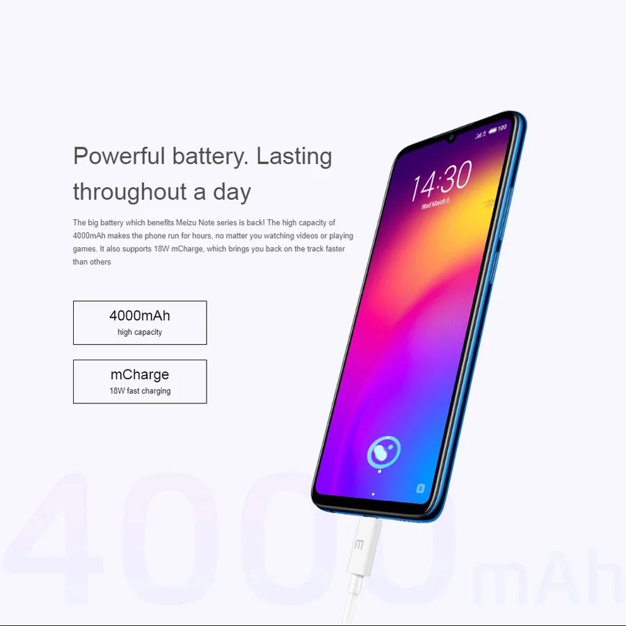 Meizu Note 9 смартфон с 5 дюймовым дисплеем восьмиядерным процессором Snapdragon 675 ОЗУ 4 Гб