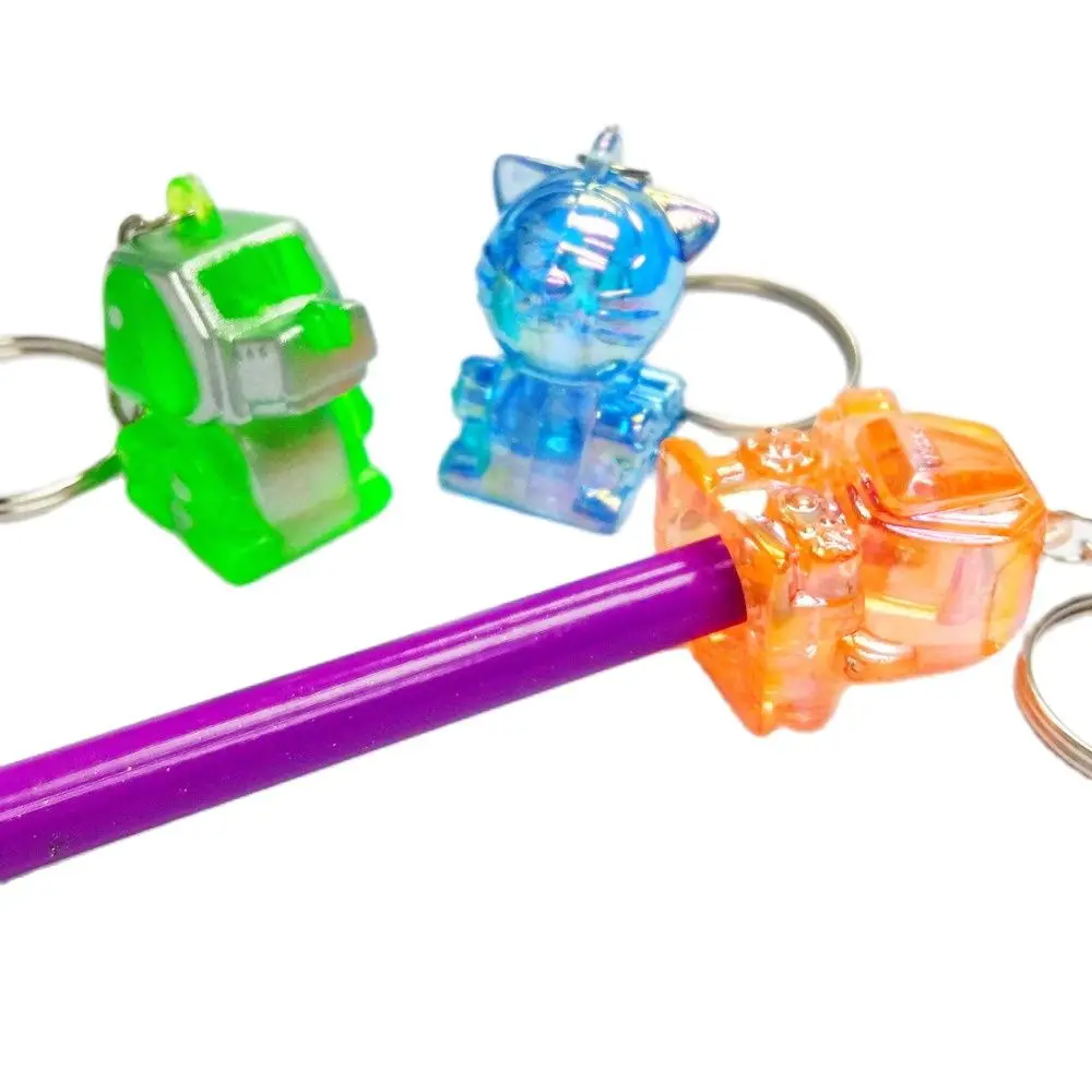 Набор из 8 предметов кибер робот с рисунком собачки и котика E330 цепочка для ключей