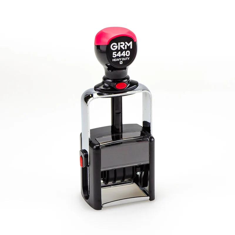 GRM 5440 Heavy Duty - металлический датер с полем для текста 47х31 мм цифр. | Канцтовары офиса