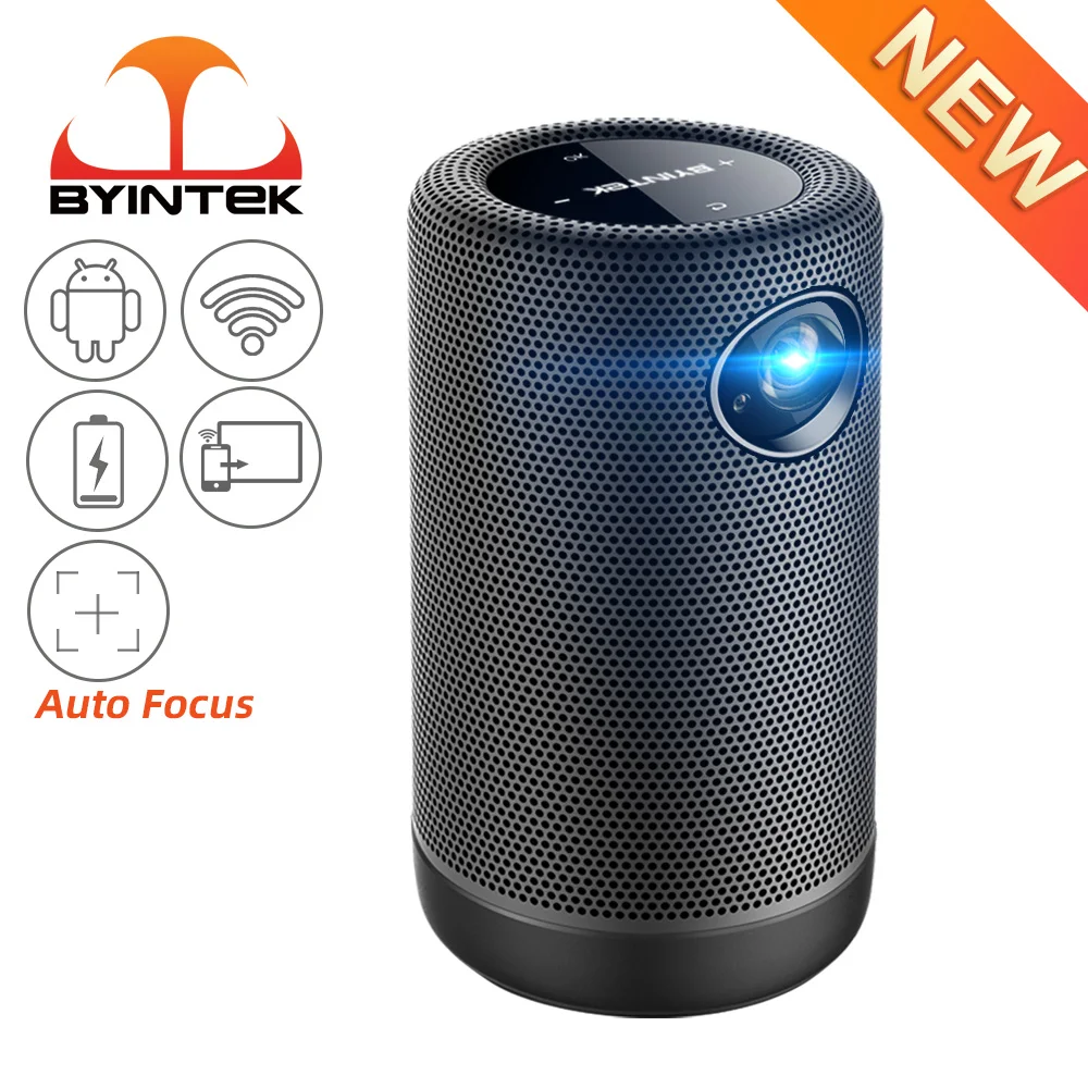 

Портативный смарт-проектор BYINTEK P30, Android, Wi-Fi, Full HD, 1080p, Цифровой LED мини-проектор для телевизора, 4K смартфона