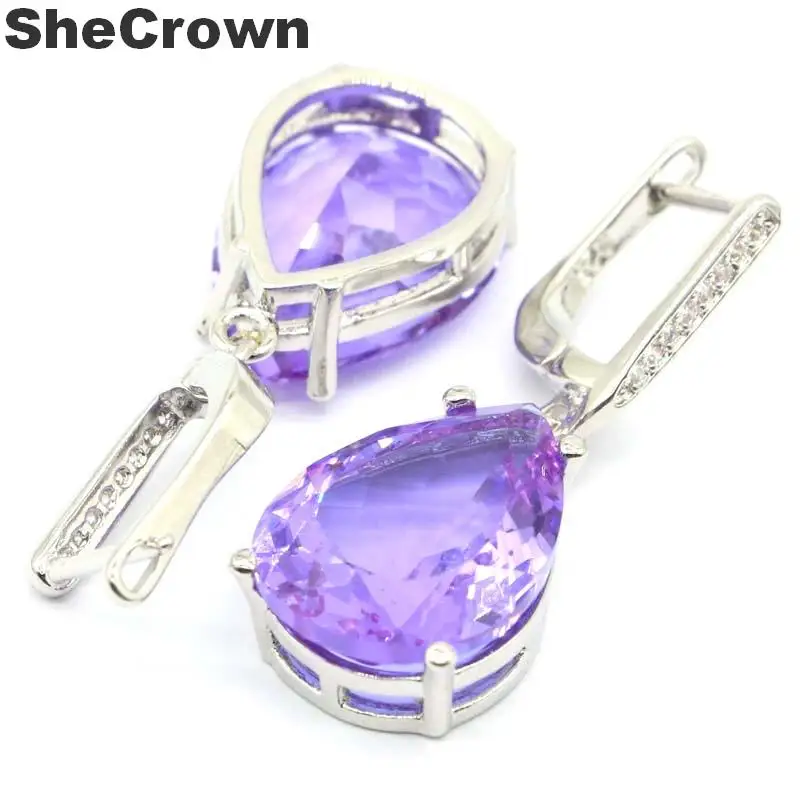 Женские серебряные серьги с александритопазом размер 35x13 мм 18x13 мм|silver earrings|925 silver