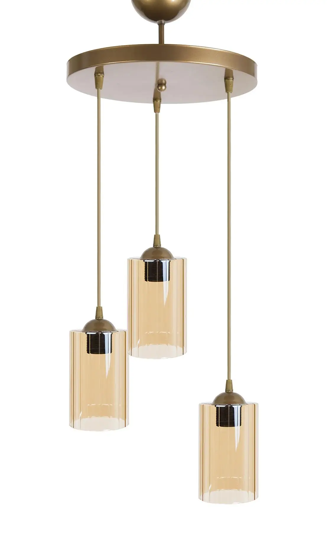 

Glass Pendant Lamp Chandelier Small Cylinder Model Lusterware Bal Color Glazed