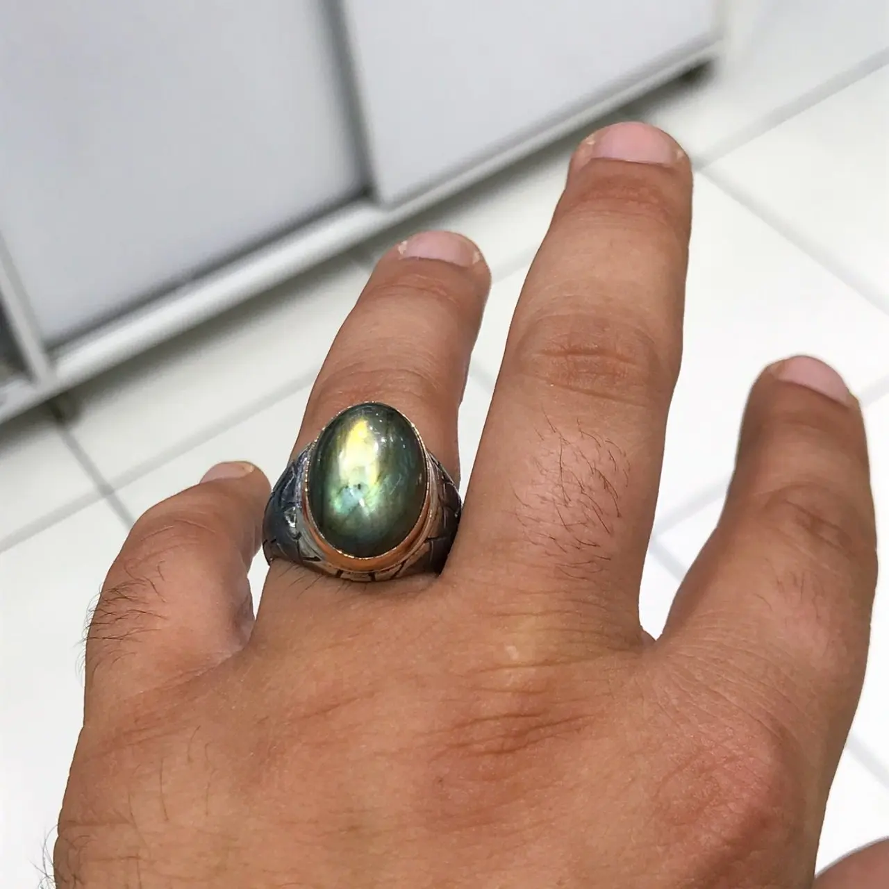 Labrodorite камень индивидуальный дизайн ручной генерации серебряное мужское