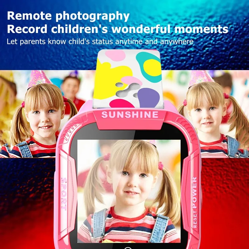 

High Quality Children's Smart Watch SOS Phone Watch Smartwatch For Kids With 2G Sim Card Remote Photo Waterproof IP67 Kids Gift