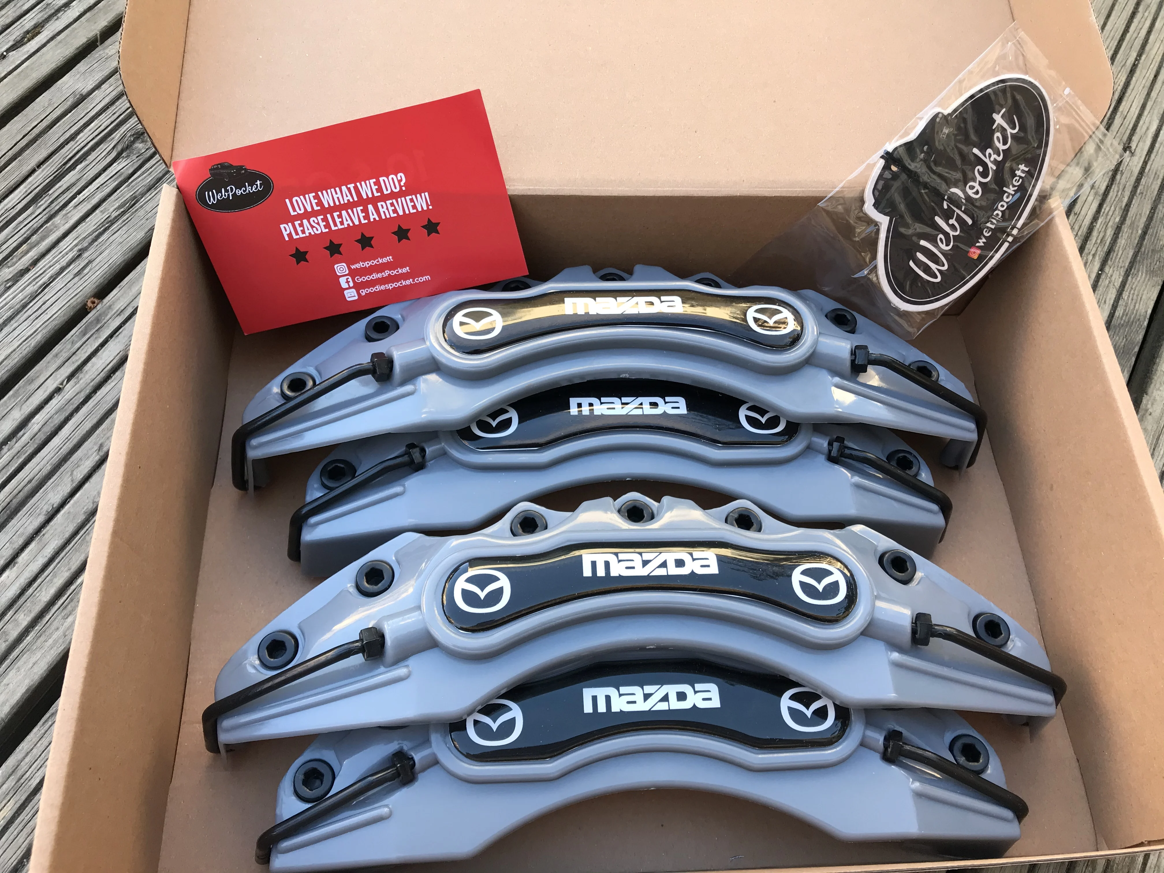 Чехол для большого Тормозного Суппорта из АБС-пластика Mazda 2 3 5 6 CX MX серый 4 шт. |