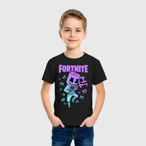 Детская футболка хлопок FORTNITE MARSHMELLO | одежда и обувь