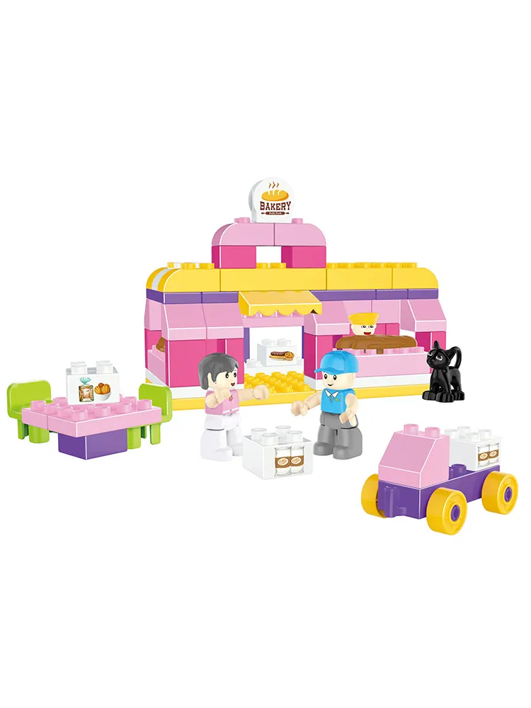 Конструктор блочный 76 деталей Funkids &quotМаленький Гурман&quot | Игрушки и хобби