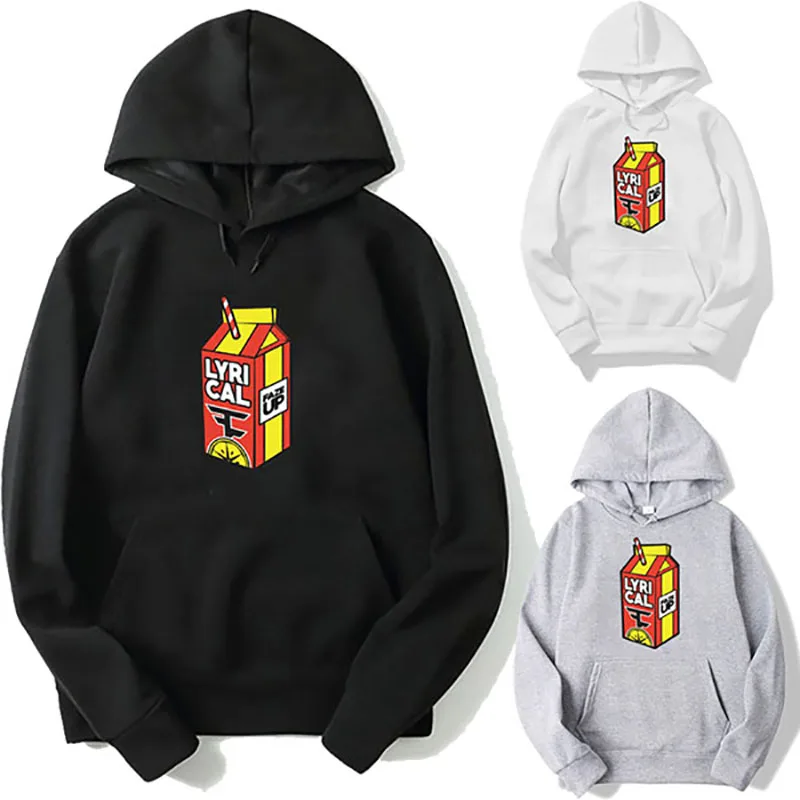 

Lyrical Lemonade Print Hoodie Long Sleeve Hooded Sweatshirt