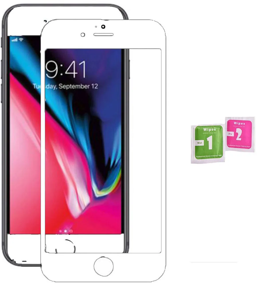 Полностью белые 2D защитные чехлы из закаленного стекла для экрана 100 дюйма