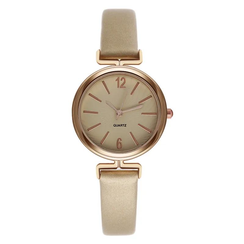 Женские кварцевые часы с кожаным ремешком люксовый бренд модные для женщин