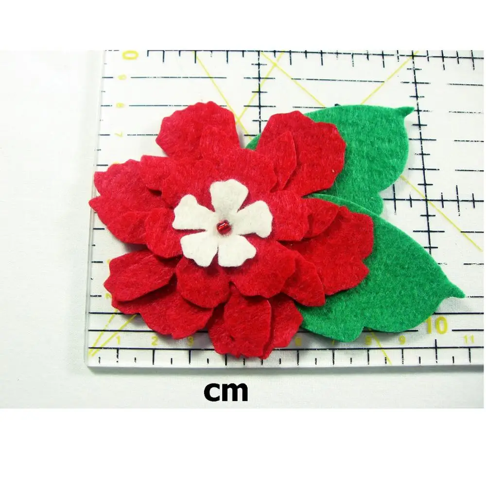 Войлочные цветы набор из 50 штук войлочные листовые многоцветные и зеленые