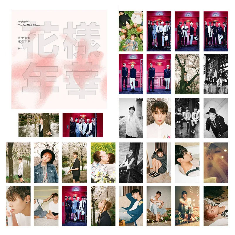 KPOP Bangtan Boys Wings Love Yourself ответ Tear Lomo карта Фотокарта плакат Soul Persona фото Jimin jin J-HOPE |