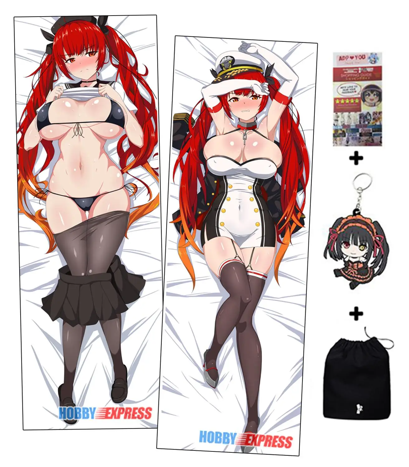 Наволочка для обнимания на тело в японском стиле Otaku Waifu|Наволочка| |