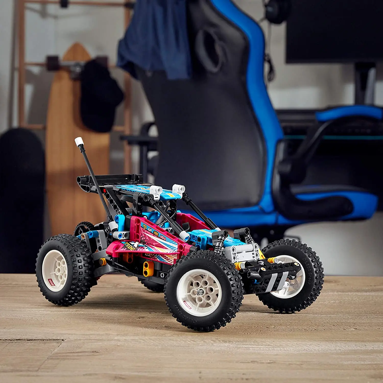 

LEGO Technic Off-Road Buggy 42124 Model Building Kit; App-Controlled Retro RC Buggy Toy for Kids, New 2021 (374 Pieces)