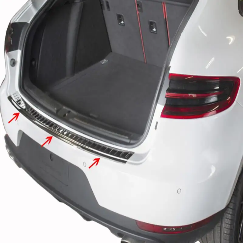 

Rear Bumper Sill Cover S. Steel Rear Bumper Protector Rear Bumper Guard for Porsche Macan 2014-UP