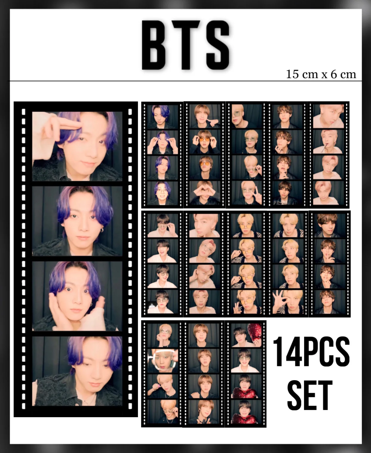 14шт/комплект закладки фильмы BTS BANGTAN карты для коллекции|Набор канцтоваров| |