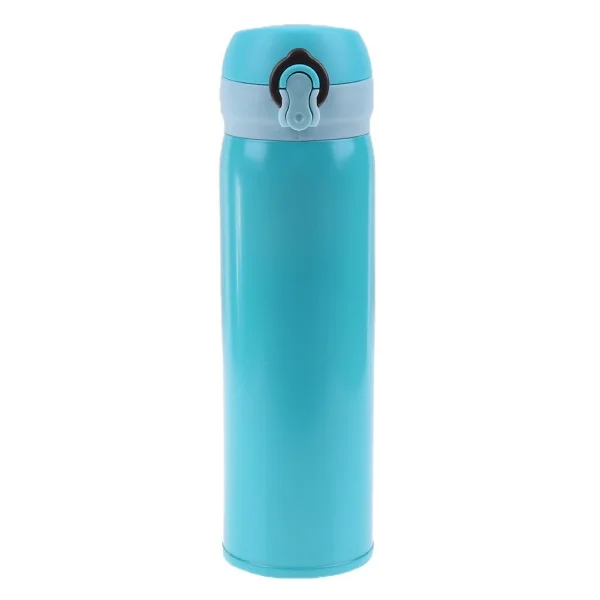 450ml-blue 450 мл кружка для путешествий термос для воды из нержавеющей стали с двойными стенками Термокружка Вакуумная чашка для школы домашняя бутылка для чая кофе бутылка для напитков - Цвет: 450ml-blue