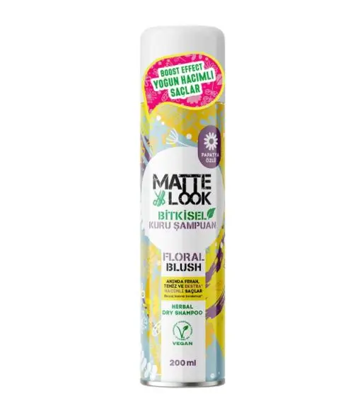 

Matte Look Bitkisel Kuru Şampuan - Floral Blush 200 ML