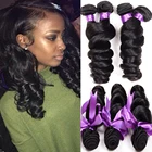 Волнистые 100% человеческие волосы 10A, пряди для наращивания, перуанские волнистые волосы без повреждений, волнистые человеческие волосы, 1, 3, 4 пряди черных женщин