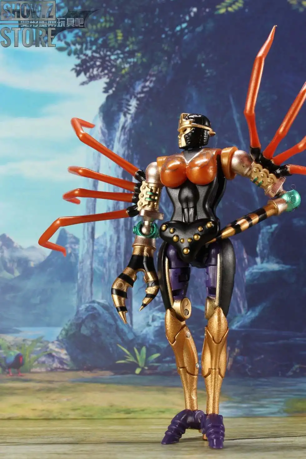 [Show.Z Store] Action Figure элемент трансформации TE MM001 в виде черного арахния фигуры которая