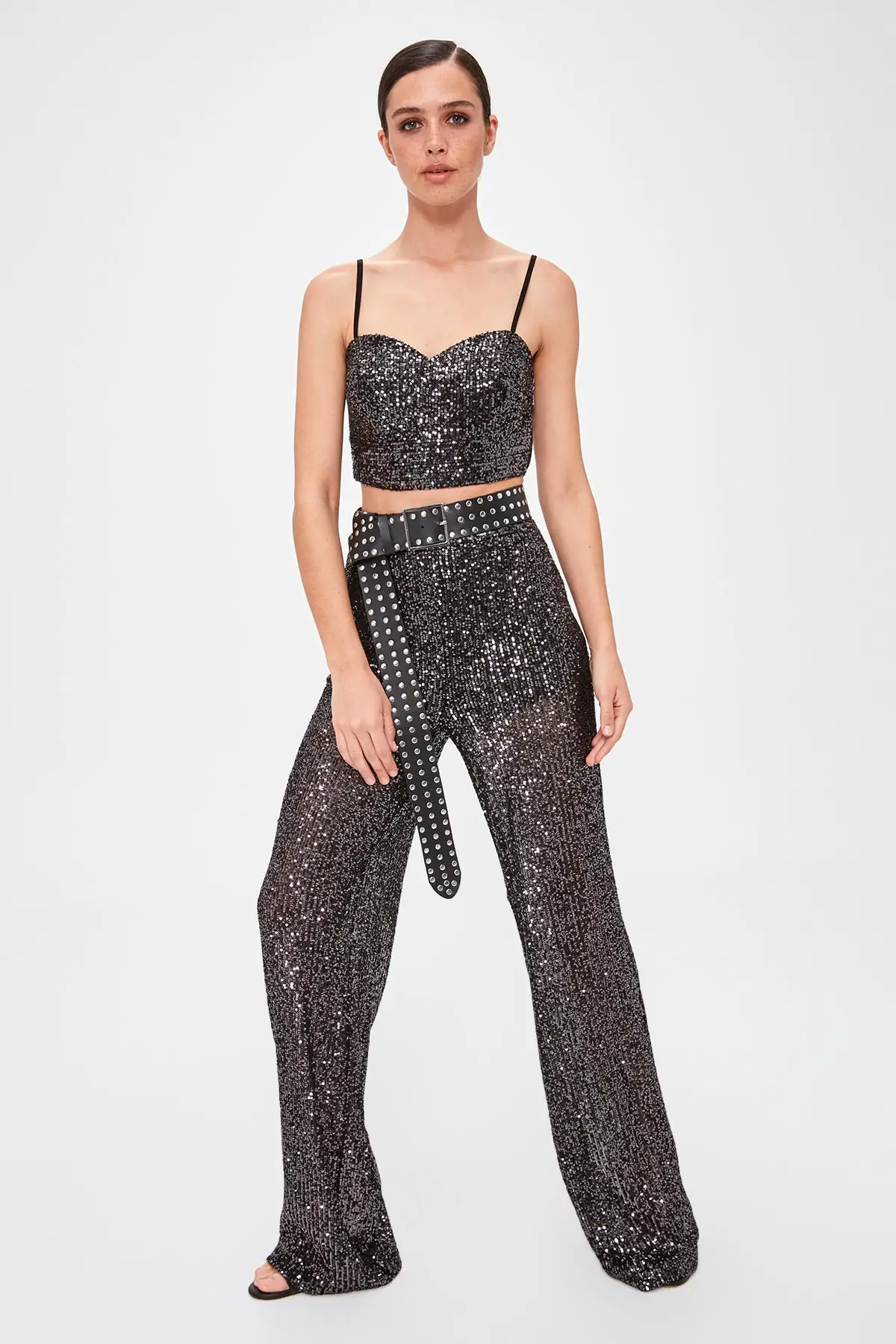 Trendyol Брюки с блестками TPRAW20PL0379