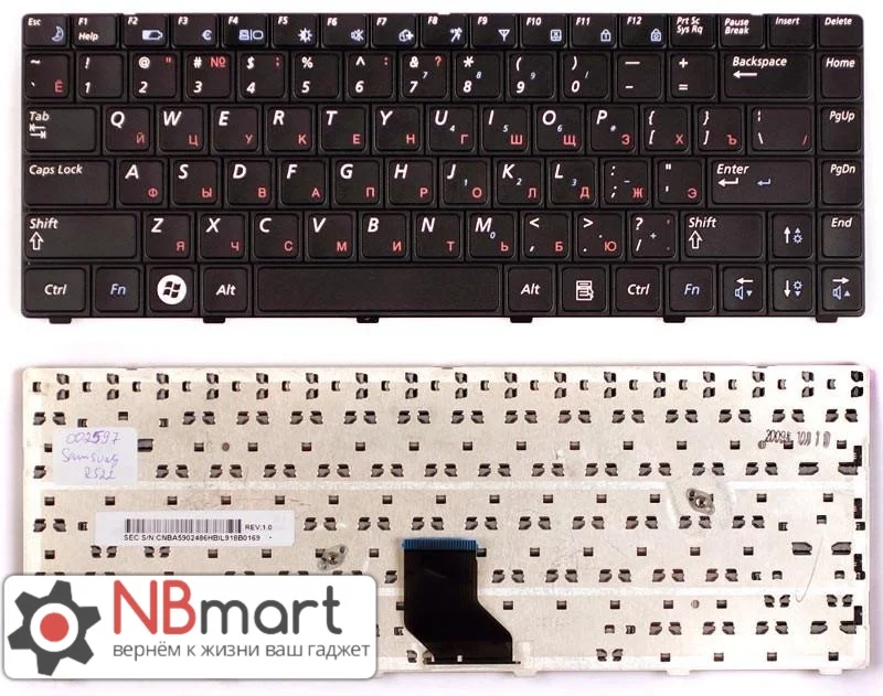 Клавиатура для Samsung NP R518 DS08 черная|Клавиатуры замены| |