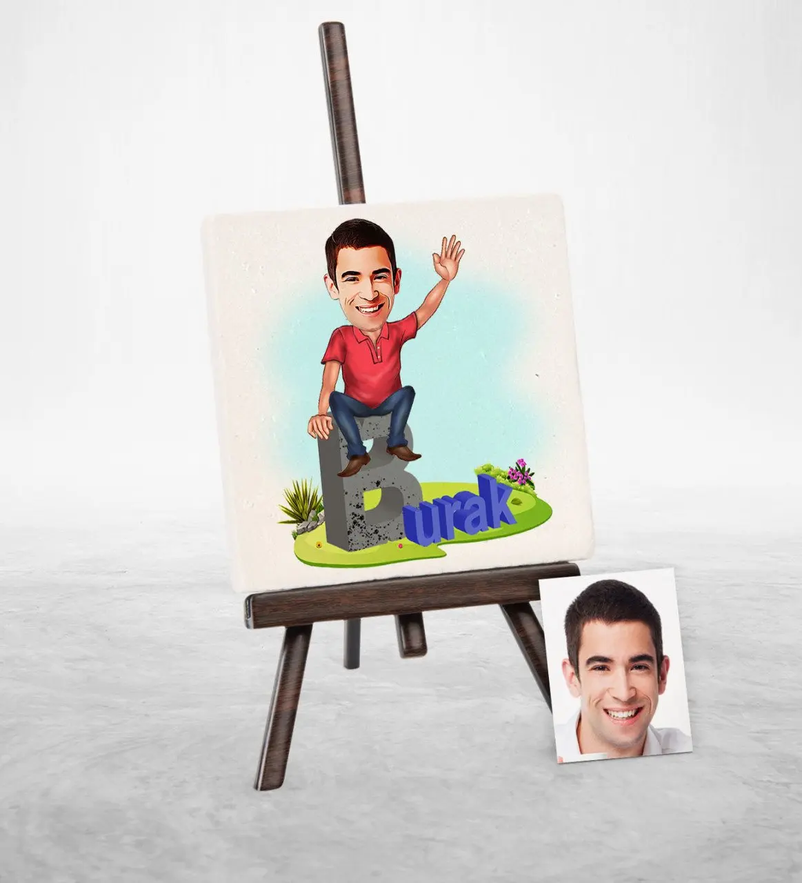 

Personalized Is Cartoon Şovaleli Natural Stone-6