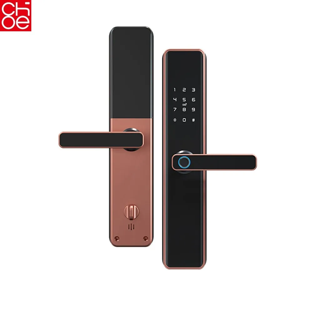 Дверной смарт-замок COHE со сканером отпечатков пальцев кодовым ключом Wi-Fi-замок с