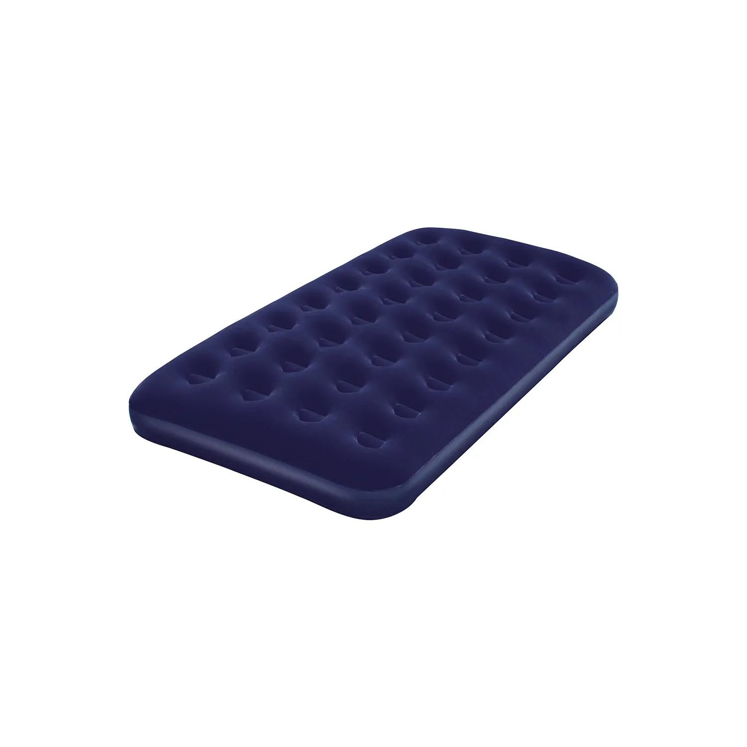 

Flocked Twin Blue Single Inflatable Bed