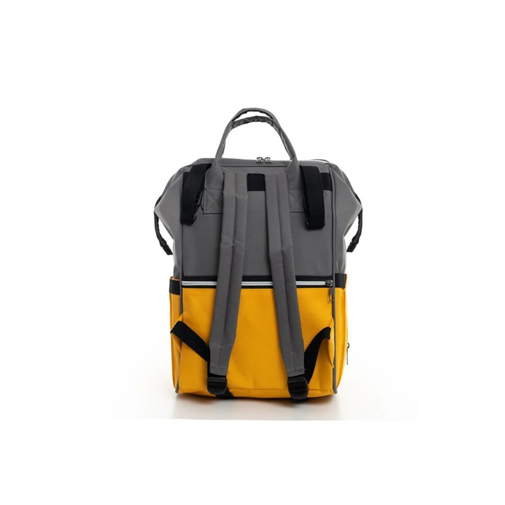 Satılık Bebek şişesi Termos Sarı Ve Gri Sırt çantası Su Geçirmez Jartiyer Anne Bebek Bakımı Büyük Kapasiteli Lüks Sırt çantası