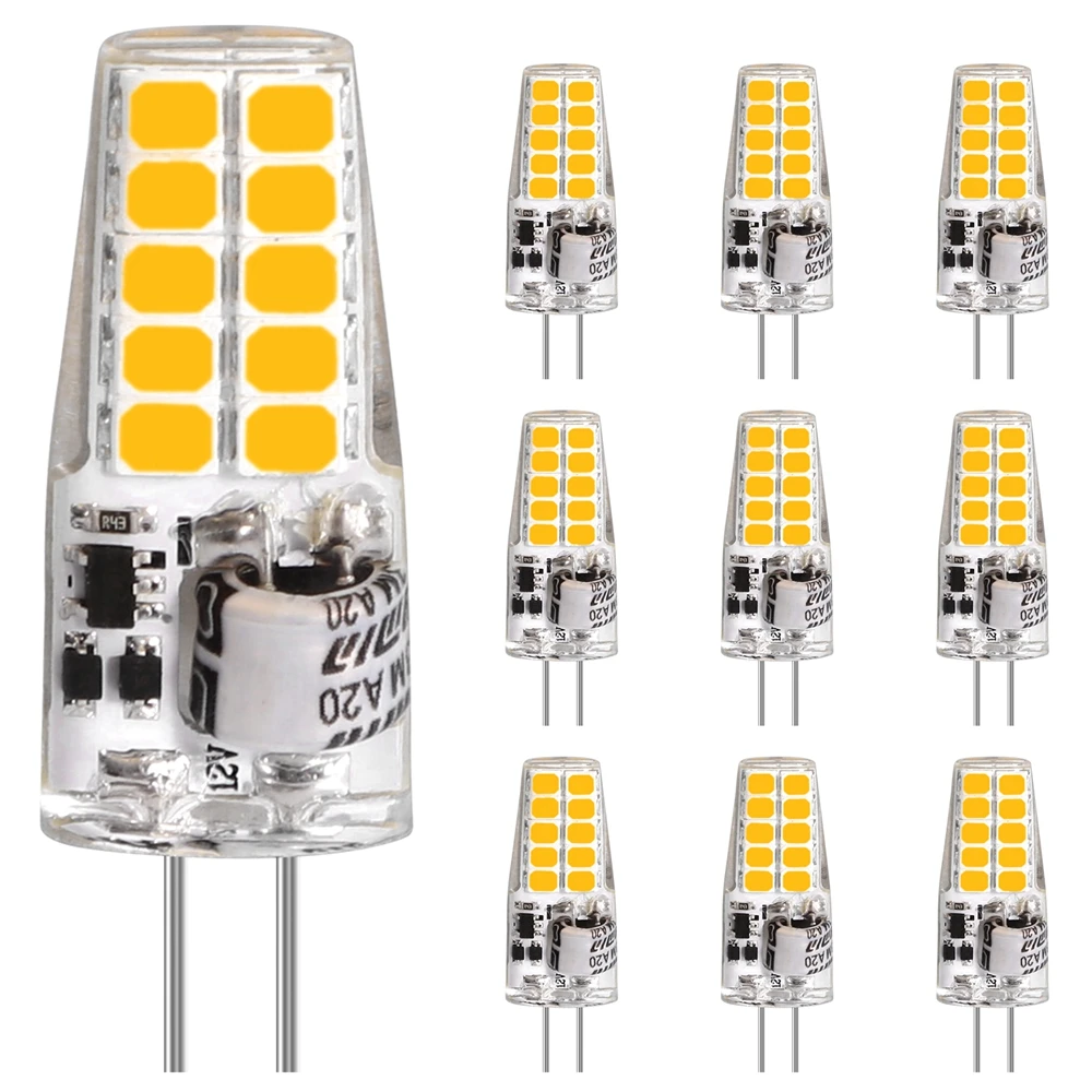 10 шт. светодиодный S лампы 3 5 W G4 светильник лампочка переменного тока/DC 12V