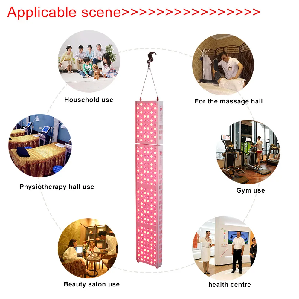 

FDA approved red light therapy 850nm 660nm 300W with timer and remote control pdt led therapy