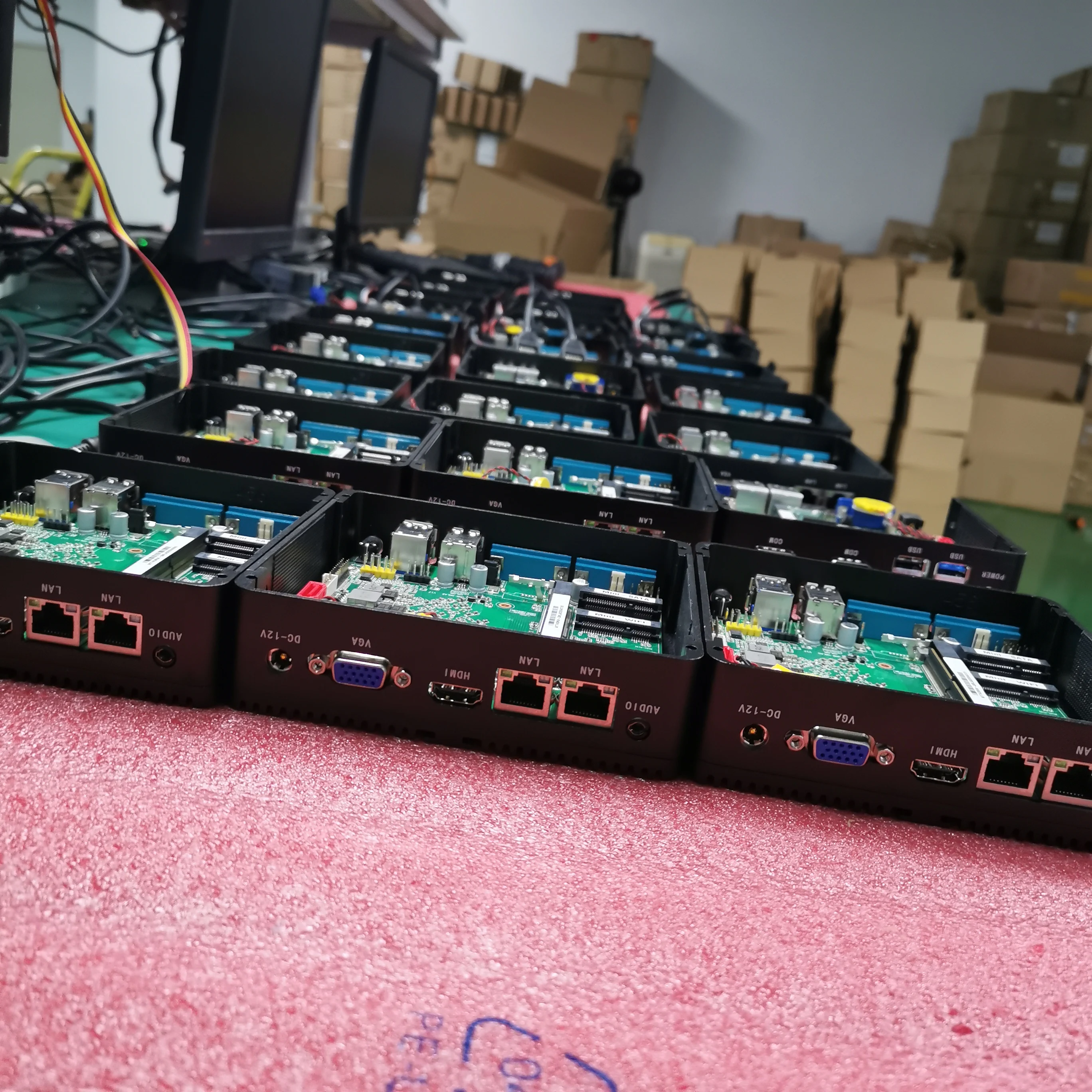128 Гб SSD 8 ram безвентиляторный мини ПК с 2 * lan RJ45 Intel J4105 CPU промышленный
