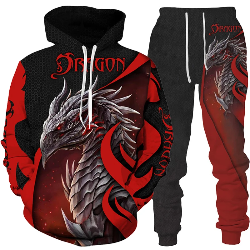 Новинка толстовка с рисунком летающего дракона и тату костюм 3D принтом крутой