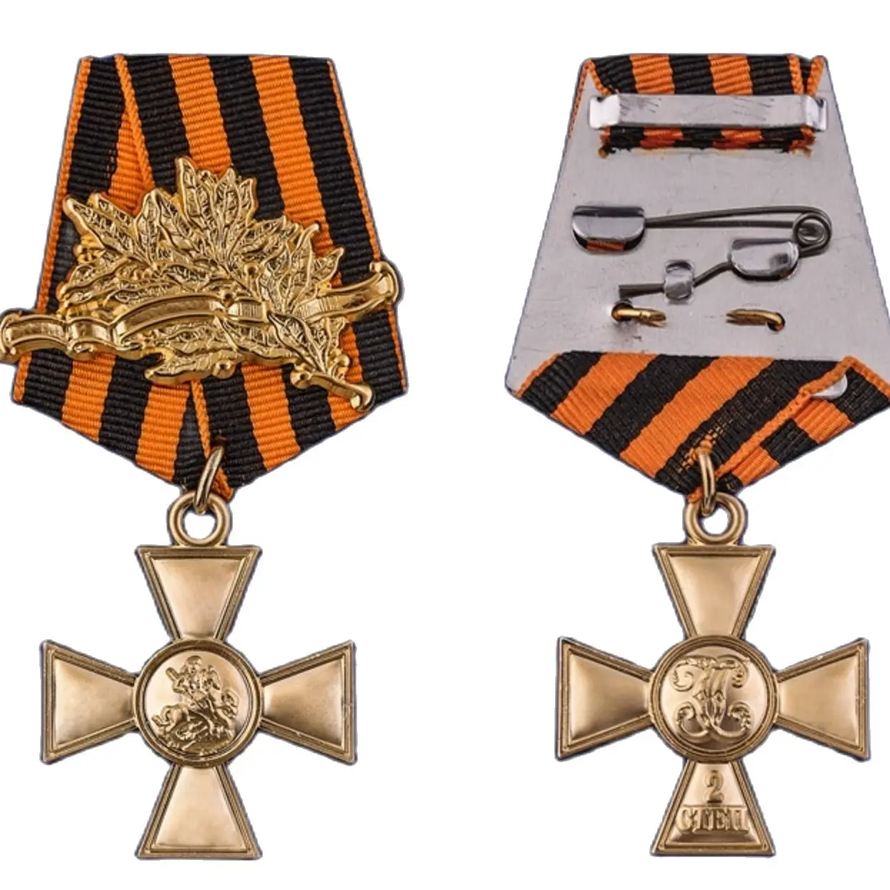 Георгиевский крест 2 степени с лавровой ветвью Артикул: Ш-726 реплика |