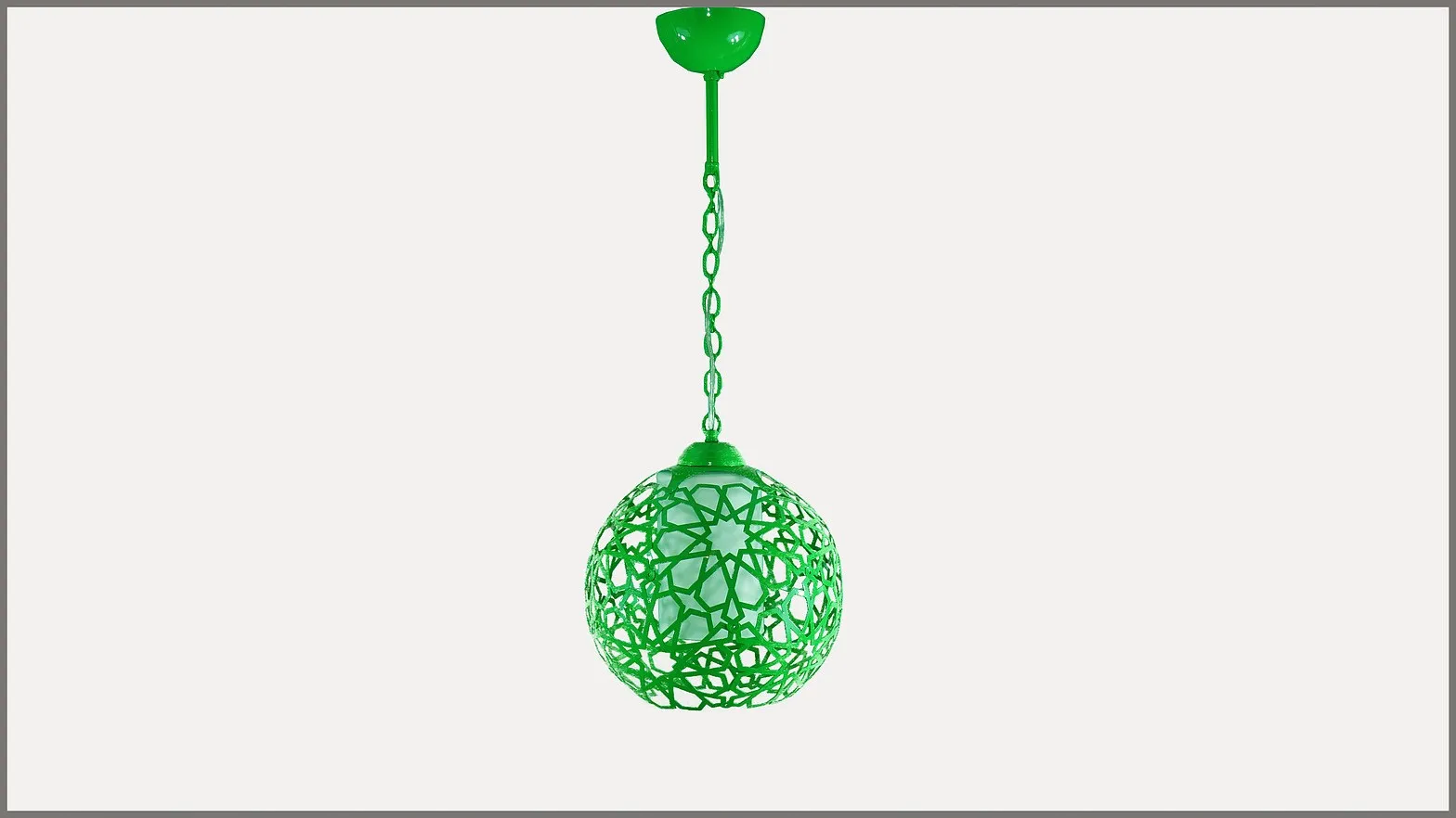 

Senay Lightning, SINGLE AVİZE CAGE-GREEN