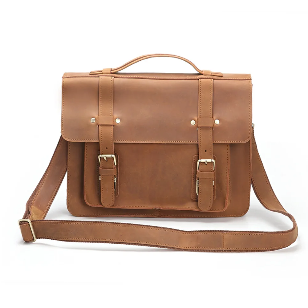 

New Travel Handbag Cross Section Male Package Genuine Leather Oblique Satchel Single Shoulder luxury bags designer free shipping