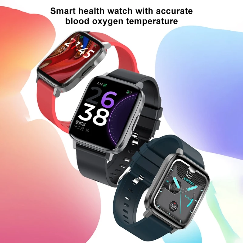 

2021 New Smart Watch Wristwatches 1.7 inch Full Heart Rate Monitor Tracker Blood Pressure Clock Women Smart Watch for Xiaomi